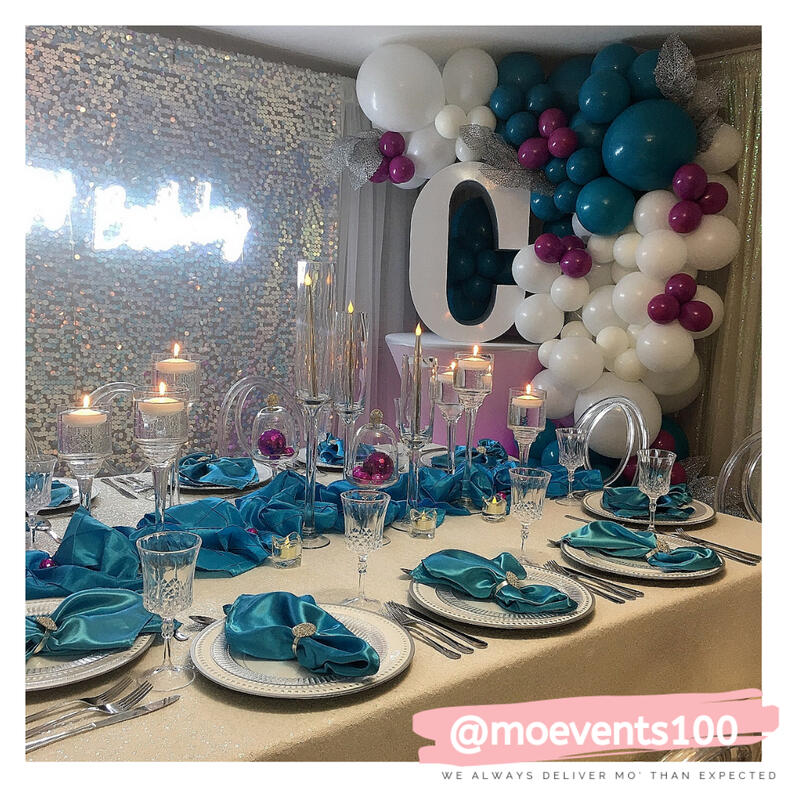decor; table settings for events, birthdays